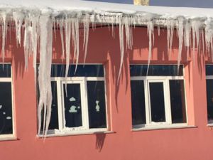Alaçam'da kar keyfi