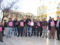 TAŞ OCAĞI EYLEMİNE KATILAN 80 KİŞİYE TRAFİK CEZASI KESİLDİ