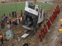 SAMSUN'DA FECİ KAZA' , 2 ÖLÜ 28 YARALI