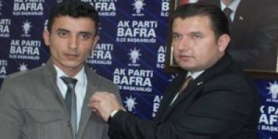 AK PARTİ BAFRA TEŞKİLATINDA 20 BİNİNCİ ÜYE COŞKUSU