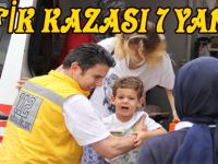 SAMSUN'DA ZİNCİRLEME TRAFİK KAZASI: 7 YARALI