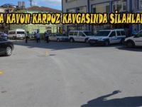 BAFRA'DA KAVUN-KARPUZ KAVGASINDA SİLAHLAR KONUŞTU