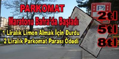 1 LİRALIK LİMON İÇİN 2 LİRA PARK ÜCRETİ