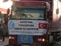 BAFRA ÜLKÜ OCAKLARI TÜRKMENLERE YARDIM TIRINI GÖNDERDİ
