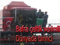 Bafra çeltik verimliliğinde Dünyada birinci