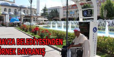 HAVZA BELEDİYESİNDEN ÖRNEK DAVRANIŞ