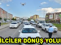 Tatilciler dönüş yolunda