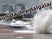 Samsun'da dev dalgalar