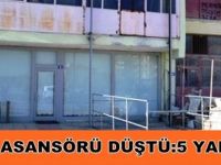 Tekkeköy'de yük asansörü düştü 5 yaralı