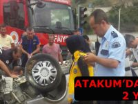 Atakum'da kaza; 2 yaralı