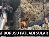 Ana boru patladı sular kesildi