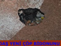 Vatandaş yeni çöp bidonunu buldu