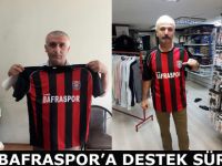 Genç Bafraspor'a esnaf ve vatandaşın desteği sürüyor...