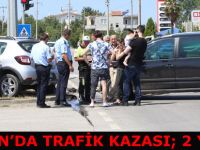 Samsun'da trafik kazası: 2 yaralı