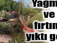 Dikmen'de Yağmur ve Fırtına Yıktı Geçti