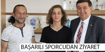 Başarılı sporcudan ziyaret
