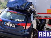 ÇAMLIDERE YOLUNDA FECİ KAZA 3 ÖLÜ