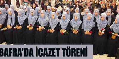 Bafra'da hafızlar için icazet töreni düzenlendi