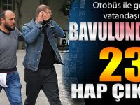 Bavulundan 237 uyuşturucu hap çıktı