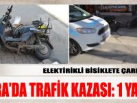 Bafra'da Elektrikli bisiklete çarpan sürücü kaçtı