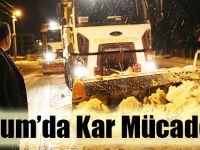 Atakum’da 24 saat kar mesaisi