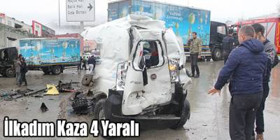 Samsun'da trafik kazası: 4 yaralı