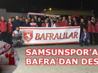 Bafra'dan Samsunspor'a Taraftar Desteği