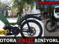 3 Kişi Aynı Motora Biniyorlardı !!!