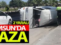 Samsun‘da trafik kazası: 2 yaralı