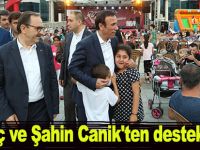 Genç ve Şahin Canik'ten destek istedi