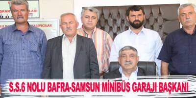 S.S.6 NOLU BAFRA-SAMSUN MİNİBÜS GARAJI BAYRAM MESAJI