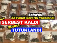 Bafra'da 43 Paket Esrarla Yakalanan Şahıs Tutuklandı