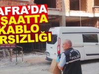Bafra'da İnşaatta Kablo Hırsızlığı