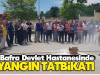Bafra Devlet Hastanesi’nde Yangın tatbikat