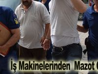 İş Makinelerinden Mazot Çaldılar