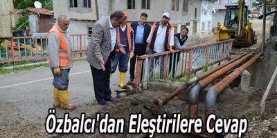 Özbalcı'dan Eleştirilere Cevap