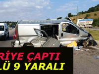 Kontrolünü kaybeden araç kaza yaptı 2 Ölü 9 Yaralı