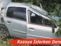 Kazayı İzlerken Dereye Uçtu
