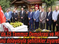 Samsun'da 15 Temmuz Demokrasi ve Milli Birlik Günü dolayısıyla şehitlikler ziyaret edildi.