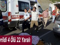 Traktör Devrildi 4 Ölü 22 Yaralı