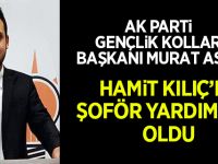 Ak Parti Bafra Gençlik Kolları Başkanı Murat Arslan Hamit Kılıç'ın Şoför yardımcısı oldu