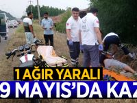 19 Mayıs'da Trafik Kazası 1 Ağır Yaralı