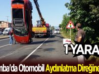 Çarşamba'da Otomobil Aydınlatma Direğine Vurdu: 1 Yaralı