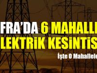 Bafra'da 6 Mahallede Elektrik Kesintisi