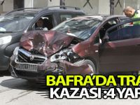 Bafra'da Trafik Kazası: 4 Yaralı