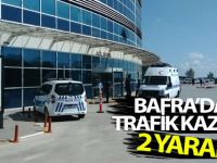 Bafra'da Trafik Kazası: 2 Yaralı