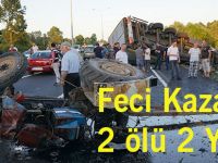 Tır Traktöre Çarptı 2 Ölü