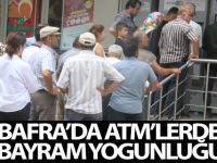Bafra'da ATM'lerde Bayram Yoğunluğu