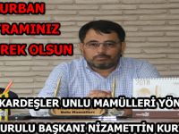 Kurt Kardeşler Unlu Mamülleri Kurban Bayramı Mesajı