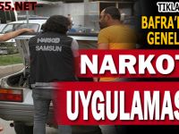 Bafra'da İlçe Genelinde Narkotik Uygulaması Yapıldı